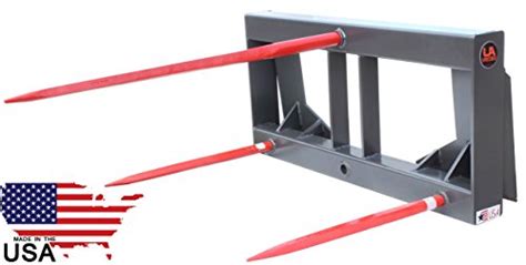 hay block forks 6 skid steer|hay spear attachment for bobcat.